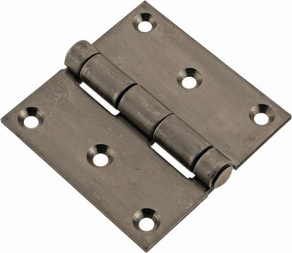 Made in USA - 3" Long x 3" Wide x 1/8" Thick, 302/304 Stainless Steel Commercial Hinge - 6 Holes, 0.25" Pin Diam - A1 Tooling