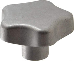 J.W. Winco - 40mm Head Diam, 5 Point Lobed Knob - M8x1.25 Hole, Aluminum - A1 Tooling