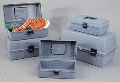 Flambeau - 1 Compartment Utility Tool Box - 17-1/8" Wide x 8-5/8" Deep x 9-1/4" High, Copolymer Resin, Gray - A1 Tooling