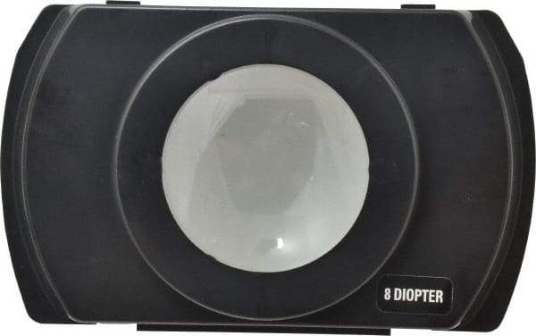 Electrix - 4 Diopter, 3" Wide, Task & Machine Light Magnifier Lens - Black, For Use with 7450 & 7452 Magnifiers - A1 Tooling