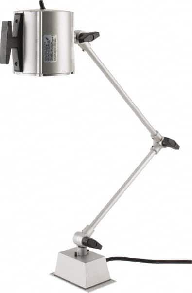 Electrix - 32 Inch, Swing Arm, Direct Mounted, Halogen, Gray, Desk Task Light - 55 Watt, 12 Volt, Nonmagnifying - A1 Tooling