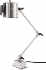 Electrix - 32 Inch, Swing Arm, Direct Mounted, Halogen, Gray, Desk Task Light - 55 Watt, 12 Volt, Nonmagnifying - A1 Tooling