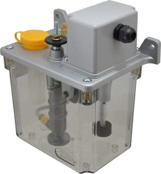 Trico - 2 L Reservoir Capacity, 3 - 6 cm Output per Cycle, 36-72 cm Output per Hour, Electric Central Lubrication System - 5 Min Interval Between Cycles, 130mm Wide x 225mm High, 110 Volts, Oil, 5/16-24 Outlet Thread - A1 Tooling