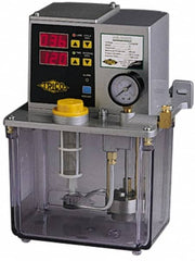 Trico - 8 L Reservoir Capacity, 0.2 cm Output per Hour, Electric Central Lubrication System - 3-999 Min Interval Between Cycles, 201mm Wide x 310mm High, 110 Volts, Oil, 5/16-24 Outlet Thread - A1 Tooling