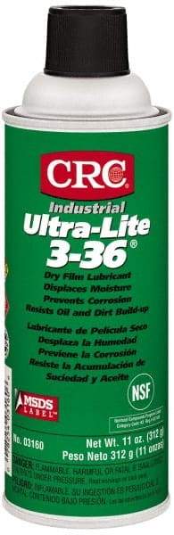 CRC - 16 oz Aerosol Dry Film Lubricant - Amber, -40°F to 300°F, Food Grade - A1 Tooling