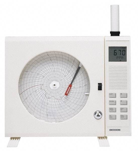 Dickson - 50 to 90°F, 24 Hour Recording Time Chart - 8 Inch Diameter, Use with Co2X Recorders - A1 Tooling