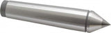 Value Collection - 1.24" Head Diam, Carbide-Tipped Steel Standard Point Solid Dead Center - 4MT Morse Taper, 1.24" Point Diam, 6-5/16" OAL - A1 Tooling