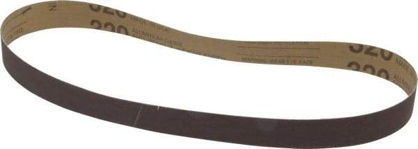 Tru-Maxx - 1" Wide x 30" OAL, 320 Grit, Aluminum Oxide Abrasive Belt - Aluminum Oxide, Extra Fine, Coated - A1 Tooling