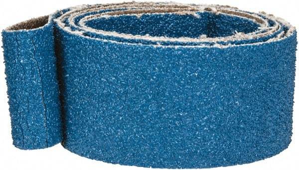 Made in USA - 1" Wide x 42" OAL, 50 Grit, Zirconia Alumina Abrasive Belt - Zirconia Alumina, Coarse, Coated, X Weighted Cloth Backing - A1 Tooling