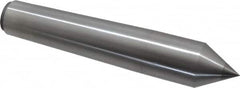 Made in USA - Carbide-Tipped Alloy Steel Standard Point Solid Dead Center - 4MT Morse Taper, 6-3/4" OAL - A1 Tooling