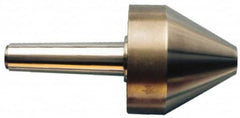 Riten - MT5 Taper Shank, 9" Head Diam 14,000 Lb Capacity Live Center - 6-5/8" Head Length, 4" Point Diam, 6-5/8" Point Len, 7,000 Lb Max Workpc, Bull Nose Point - A1 Tooling