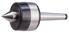 Bison - MT6 Taper Shank, 5.12" Head Diam 7,700 Lb Capacity Live Center - 2,000 Max RPM, 2.48" Point Diam, 2.52" Point Len, 7,700 Lb Max Workpc, 13.13" OAL, 2.52" Long Tip, Standard Point - A1 Tooling