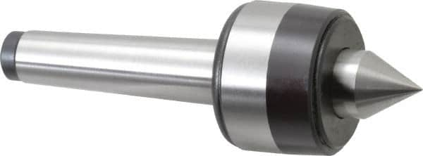 Bison - MT2 Taper Shank, 1.57" Head Diam 460 Lb Capacity Live Center - 5,000 Max RPM, 0.7" Point Diam, 0.87" Point Len, 460 Lb Max Workpc, 4.74" OAL, 0.87" Long Tip, Standard Point - A1 Tooling