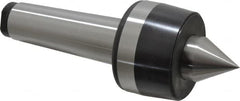 Bison - MT5 Taper Shank, 3.35" Head Diam 4,400 Lb Capacity Live Center - 2,500 Max RPM, 1.61" Point Diam, 1.77" Point Len, 4,400 Lb Max Workpc, 9.33" OAL, 1.77" Long Tip, Standard Point - A1 Tooling