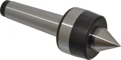 Bison - MT4 Taper Shank, 2.52" Head Diam 1,850 Lb Capacity Live Center - 3,000 Max RPM, 1.1" Point Diam, 1.24" Point Len, 1,850 Lb Max Workpc, 7.24" OAL, 1.24" Long Tip, Standard Point - A1 Tooling