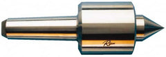 Riten - MT6 Taper Shank, 6-9/16" Head Diam 45,000 Lb Capacity Live Center - 3,000 Max RPM, 5-3/32" Head Length, 2-5/8" Point Diam, 2-1/2" Point Len, 22,500 Lb Max Workpc, Standard Point - A1 Tooling