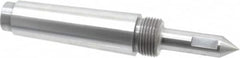 Riten - 5/8" Head Diam, Steel Long Point Solid Dead Center - 4MT Morse Taper, 5/8" Point Diam, 2-1/4" Point Length - A1 Tooling