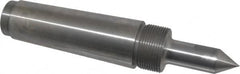 Riten - 7/8" Head Diam, Steel Long Point Solid Dead Center - 5MT Morse Taper, 7/8" Point Diam, 2-1/2" Point Length - A1 Tooling