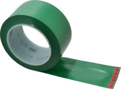 3M - Green Solid Color Vinyl Tape - 2" Wide x 5.2 mil Thick, General Traffic - A1 Tooling