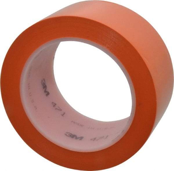 3M - Orange Solid Color Vinyl Tape - 2" Wide x 5.2 mil Thick, General Traffic - A1 Tooling