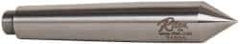 Riten - 0.7" Head Diam, Hardened Tool Steel Standard Point Solid Dead Center - 2MT Morse Taper, 0.7" Point Diam, 4-3/16" OAL - A1 Tooling