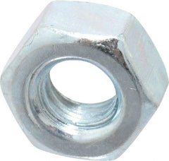 Value Collection - 1/4-20 UNC Steel Right Hand Hex Nut - 7/16" Across Flats, 7/32" High, Zinc Clear Finish - A1 Tooling