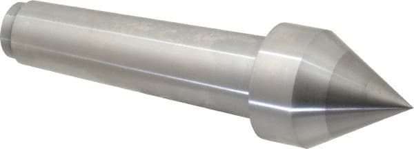 Riten - 1-3/4" Head Diam, Carbide-Tipped Steel Standard Point Solid Dead Center - 4MT Morse Taper, 1-3/4" Point Diam - A1 Tooling