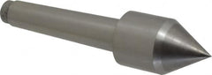 Riten - 1-1/4" Head Diam, Carbide-Tipped Steel Standard Point Solid Dead Center - B&S 7 Brown & Sharpe Taper, 1-1/4" Point Diam - A1 Tooling