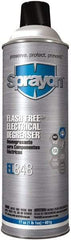 Sprayon - 17 Ounce Aerosol Electrical Grade Cleaner/Degreaser - 37,000 Volt Dielectric Strength, Nonflammable, Food Grade, Plastic Safe - A1 Tooling