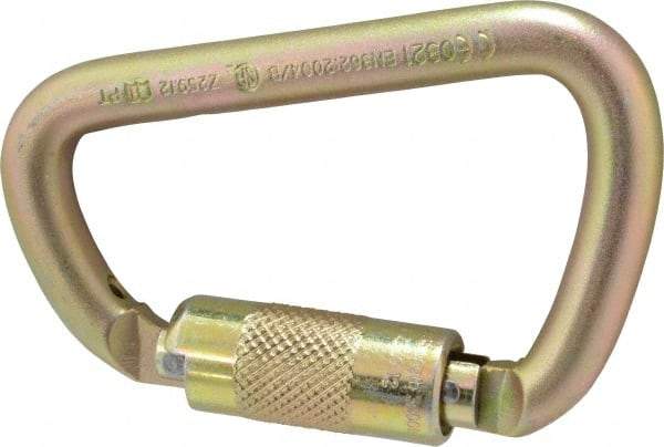 Gemtor - 10,000 Lb. Capacity Locking Carabiner - 1 Inch, Autolocking Gate, Steel - A1 Tooling