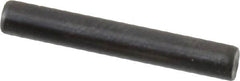 Holo-Krome - 3mm Diam x 20mm Pin Length Grade 8 Alloy Steel Standard Dowel Pin - Black Luster Finish, C 60 (Surface) & C 50-58 Hardness, 1 Beveled & 1 Rounded End - A1 Tooling