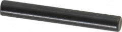 Holo-Krome - 4mm Diam x 30mm Pin Length Grade 8 Alloy Steel Standard Dowel Pin - Black Luster Finish, C 60 (Surface) & C 50-58 Hardness, 1 Beveled & 1 Rounded End - A1 Tooling