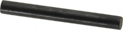 Holo-Krome - 4mm Diam x 35mm Pin Length Grade 8 Alloy Steel Standard Dowel Pin - Black Luster Finish, C 60 (Surface) & C 50-58 Hardness, 1 Beveled & 1 Rounded End - A1 Tooling