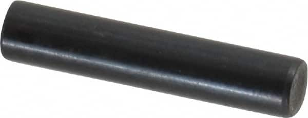 Holo-Krome - 5mm Diam x 25mm Pin Length Grade 8 Alloy Steel Standard Dowel Pin - Black Luster Finish, C 60 (Surface) & C 50-58 Hardness, 1 Beveled & 1 Rounded End - A1 Tooling