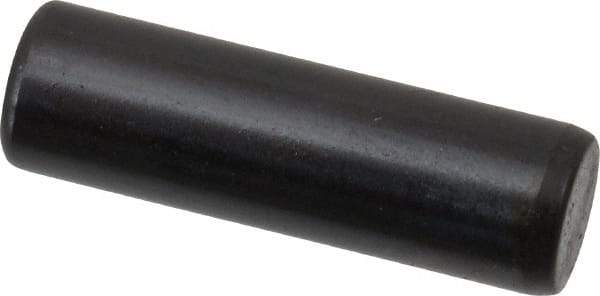 Holo-Krome - 6mm Diam x 20mm Pin Length Grade 8 Alloy Steel Standard Dowel Pin - Black Luster Finish, C 60 (Surface) & C 50-58 Hardness, 1 Beveled & 1 Rounded End - A1 Tooling