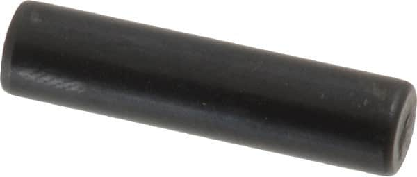 Holo-Krome - 6mm Diam x 25mm Pin Length Grade 8 Alloy Steel Standard Dowel Pin - Black Luster Finish, C 60 (Surface) & C 50-58 Hardness, 1 Beveled & 1 Rounded End - A1 Tooling