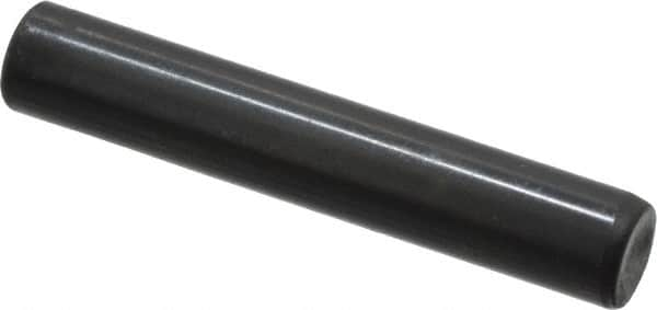 Holo-Krome - 6mm Diam x 35mm Pin Length Grade 8 Alloy Steel Standard Dowel Pin - Black Luster Finish, C 60 (Surface) & C 50-58 Hardness, 1 Beveled & 1 Rounded End - A1 Tooling