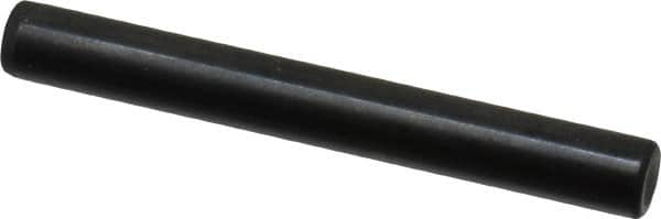 Holo-Krome - 6mm Diam x 50mm Pin Length Grade 8 Alloy Steel Standard Dowel Pin - Black Luster Finish, C 60 (Surface) & C 50-58 Hardness, 1 Beveled & 1 Rounded End - A1 Tooling