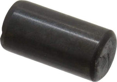 Holo-Krome - 8mm Diam x 16mm Pin Length Grade 8 Alloy Steel Standard Dowel Pin - Black Luster Finish, C 60 (Surface) & C 50-58 Hardness, 1 Beveled & 1 Rounded End - A1 Tooling