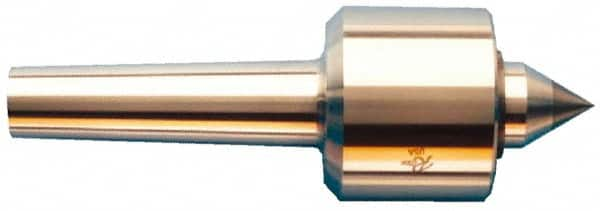 Riten - MT3 Taper Shank, 2-1/8" Head Diam 3,400 Lb Capacity Live Center - 6,000 Max RPM, 2" Head Length, 1" Point Diam, 1-3/8" Point Len, 1,100 Lb Max Workpc, Standard Point - A1 Tooling