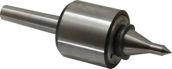 Riten - MT2 Taper Shank, 2-1/8" Head Diam 2,600 Lb Capacity Live Center - 6,000 Max RPM, 2" Head Length, 3/8" Point Diam, 2" Point Len, 310 Lb Max Workpc, 2" Tip Diam, Long Point - A1 Tooling