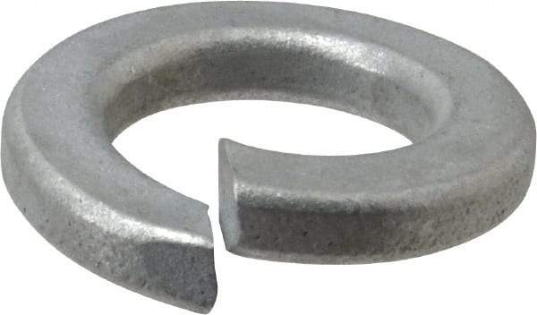 Value Collection - 1/2", 0.506" ID, 1/8" Thick Split Lock Washer - Grade 2 Spring Steel, Zinc-Plated Finish, 0.506" Min ID, 0.518" Max ID, 0.873" Max OD - A1 Tooling