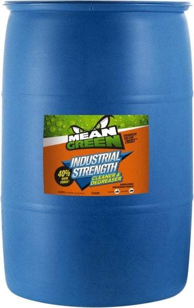 Mean Green - 55 Gal Drum Cleaner/Degreaser - Liquid, Biodegradable, Low Odor - A1 Tooling