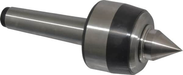 Royal Products - MT3 Taper Shank, 2.33" Head Diam 4,870 Lb Capacity Live Center - 5,000 Max RPM, 1-3/4" Head Length, 1" Point Diam, 1.22" Point Len, 970 Lb Max Workpc, 6-13/32" OAL, Standard Point - A1 Tooling