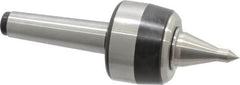 Royal Products - MT3 Taper Shank, 2.33" Head Diam 4,640 Lb Capacity Live Center - 5,000 Max RPM, 1-3/4" Head Length, 1" Point Diam, 1.86" Point Len, 740 Lb Max Workpc, 7-1/16" OAL, 3/8" Tip Diam, Long Point - A1 Tooling