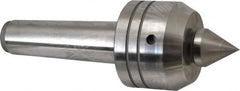 Royal Products - MT5 Taper Shank, 3-1/2" Head Diam 2,880 Lb Capacity Live Center - 3,500 Max RPM, 2.64" Head Length, 1-1/2" Point Diam, 1.79" Point Len, 1,070 Lb Max Workpc, 10-1/16" OAL, Changeable Standard Point - A1 Tooling