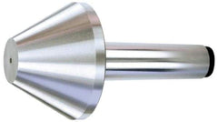 Royal Products - MT5 Taper Shank, 6.15" Head Diam 5,950 Lb Capacity Live Center - 3,500 Max RPM, 3-5/8" Head Length, 2-1/2" Point Diam, 3.6" Point Len, 1,450 Lb Max Workpc, 9-5/16" OAL, Bull Nose Point - A1 Tooling