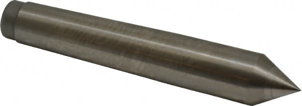 Royal Products - 0.7" Head Diam, High Speed Steel Standard Point Solid Dead Center - 2MT Morse Taper, 0.7" Point Diam, 4-3/16" OAL - A1 Tooling