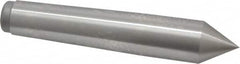 Royal Products - 0.938" Head Diam, High Speed Steel Standard Point Solid Dead Center - 3MT Morse Taper, 0.938" Point Diam, 5-1/4" OAL - A1 Tooling