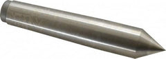 Royal Products - 1.231" Head Diam, High Speed Steel Standard Point Solid Dead Center - 4MT Morse Taper, 1.231" Point Diam, 6-3/4" OAL - A1 Tooling